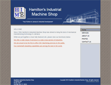 Tablet Screenshot of hamiltonsmachineshop.com